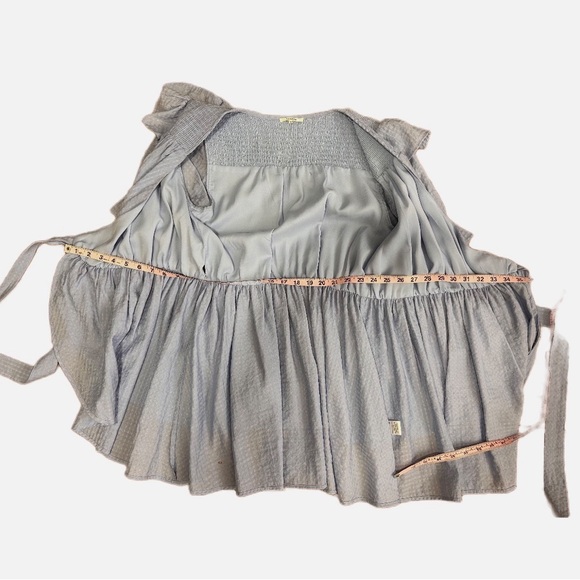 Tularosa Magnolia Wrap Dress in Powder Blue Size Small - Picture 7 of 8